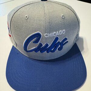Chicago Cubs 47 Brand Snapback Hat Gray Blue MLB Baseball Cap